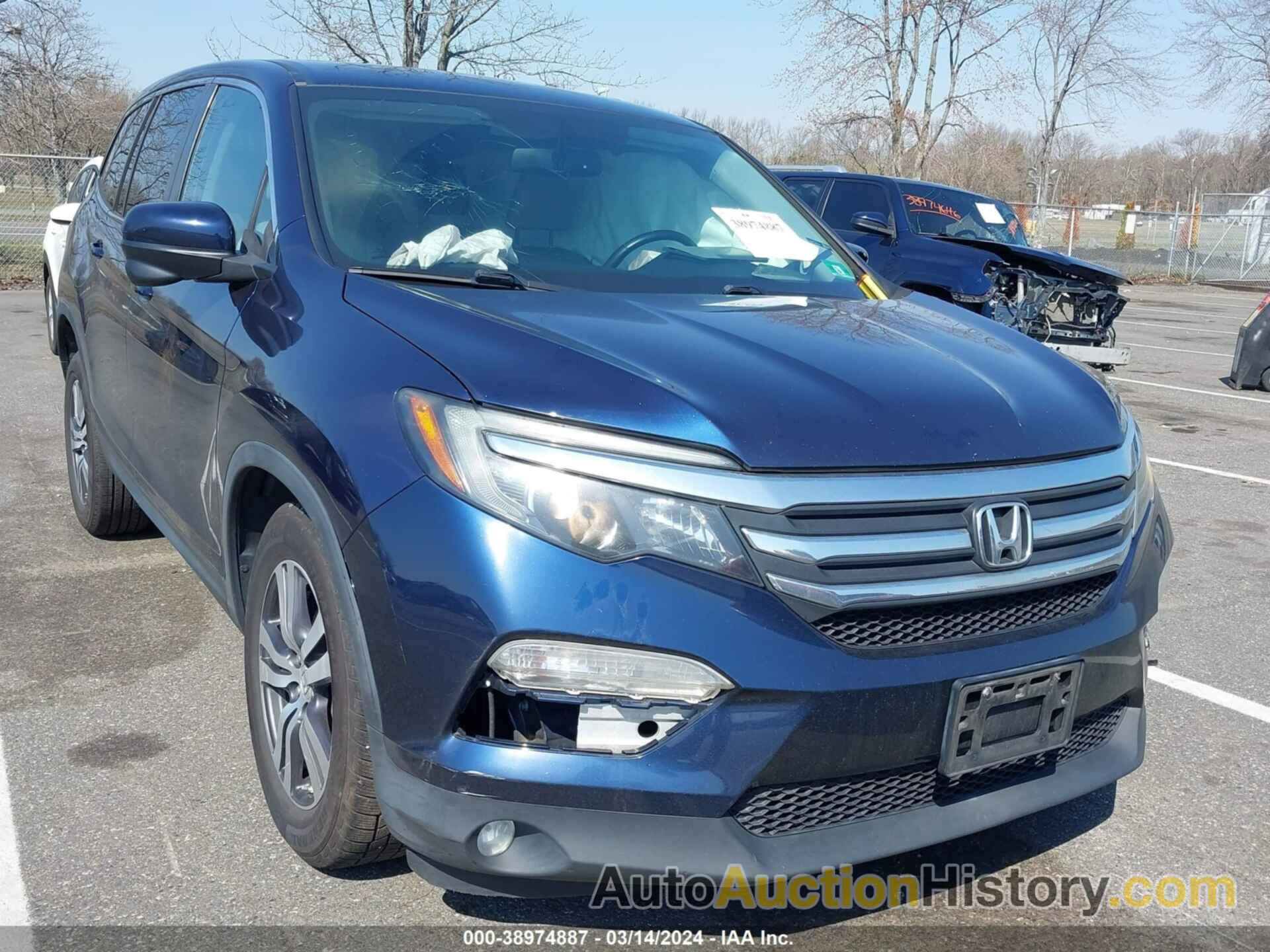 HONDA PILOT EXL, 5FNYF6H5XGB107556