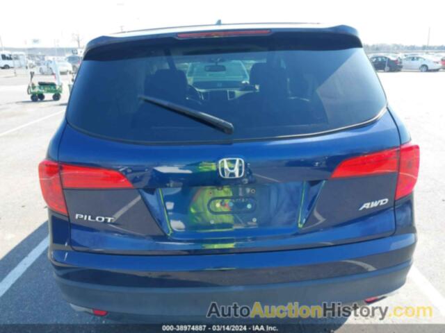 HONDA PILOT EXL, 5FNYF6H5XGB107556