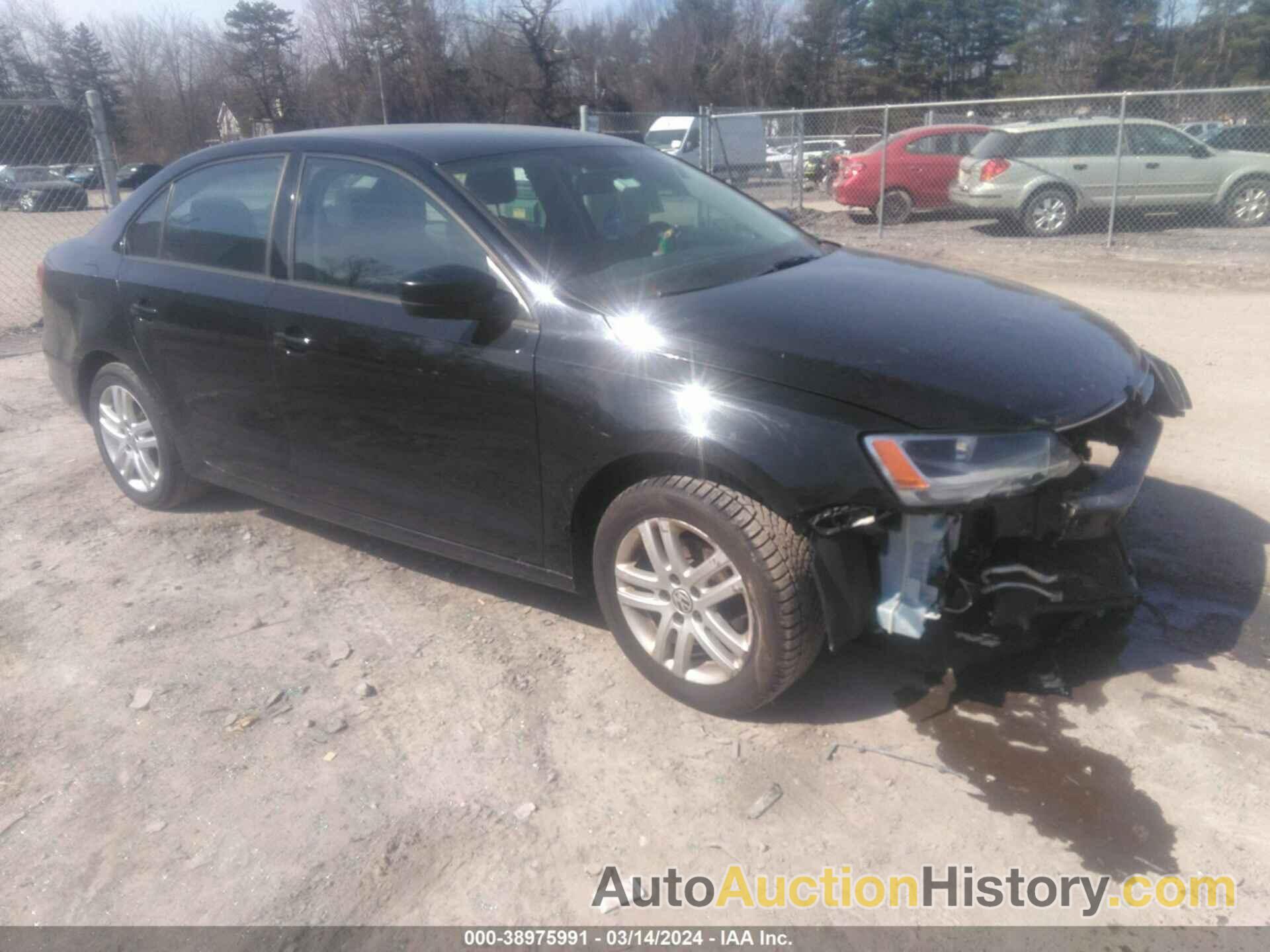 VOLKSWAGEN JETTA 2.0L S, 3VW2K7AJ4FM350057