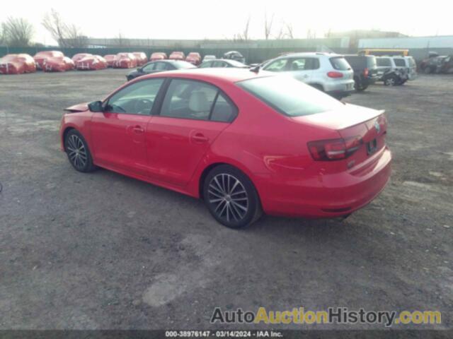 VOLKSWAGEN JETTA 1.8T SPORT, 3VWD17AJ7GM270720