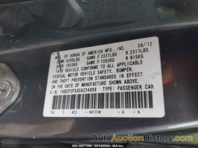 HONDA ACCORD 2.4 SE, 1HGCP2F6XCA234999