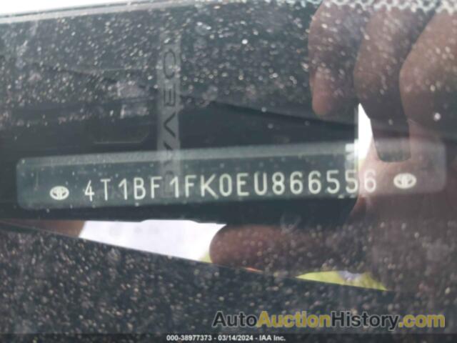 TOYOTA CAMRY L/SE/LE/XLE, 4T1BF1FK0EU866556