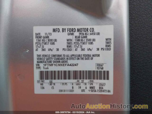 FORD F150, 1FTMF1CMXEFA42247