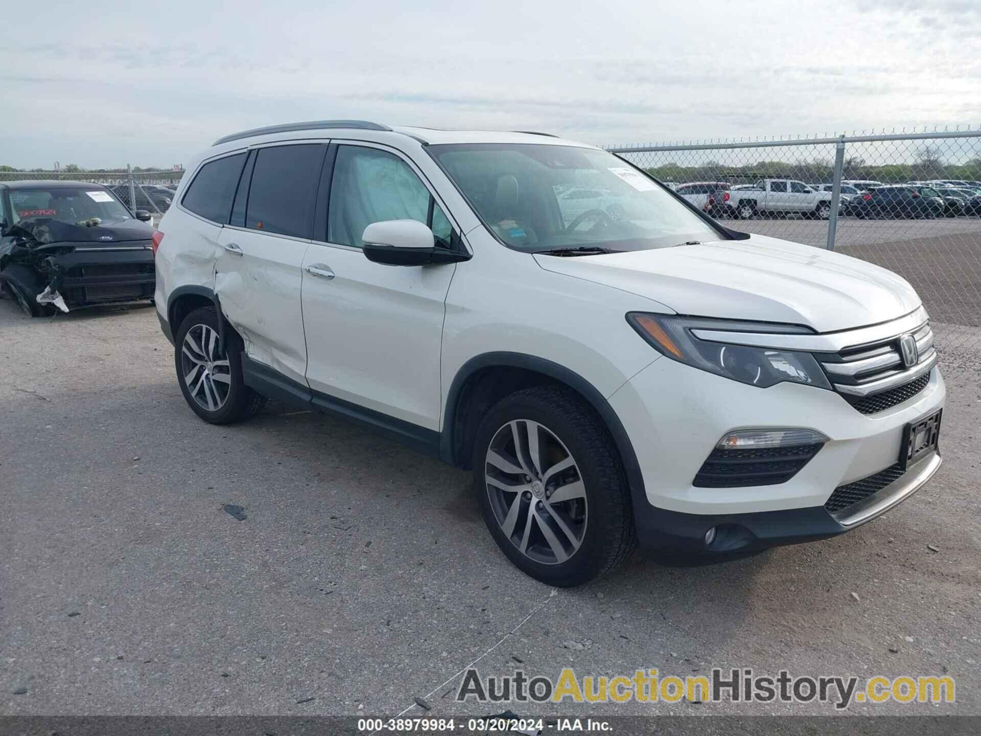 HONDA PILOT ELITE, 5FNYF6H0XHB000576