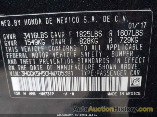 HONDA FIT LX, 3HGGK5H50HM705381