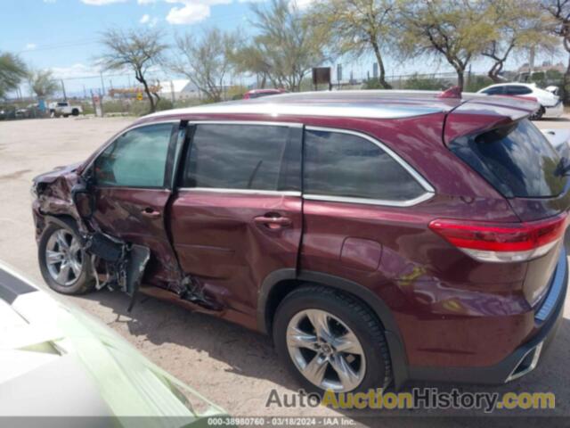 TOYOTA HIGHLANDER LIMITED, 5TDDZRFH7JS823788