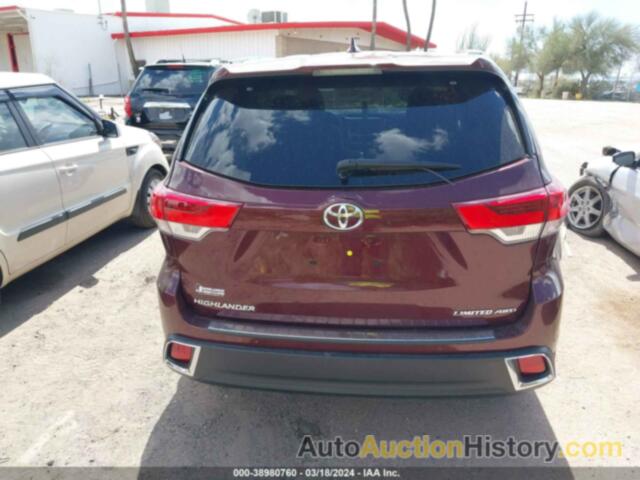 TOYOTA HIGHLANDER LIMITED, 5TDDZRFH7JS823788