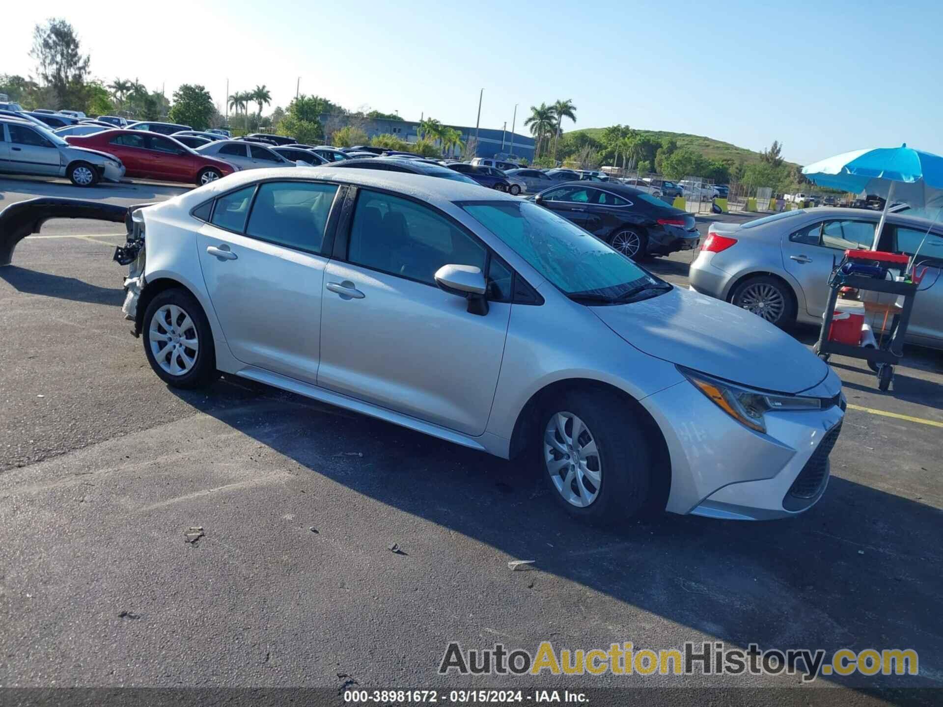 TOYOTA COROLLA LE, 5YFEPMAE4MP243874