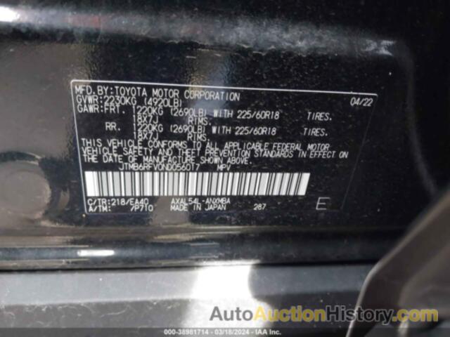 TOYOTA RAV4 XLE PREMIUM HYBRID, JTMB6RFV0ND056017