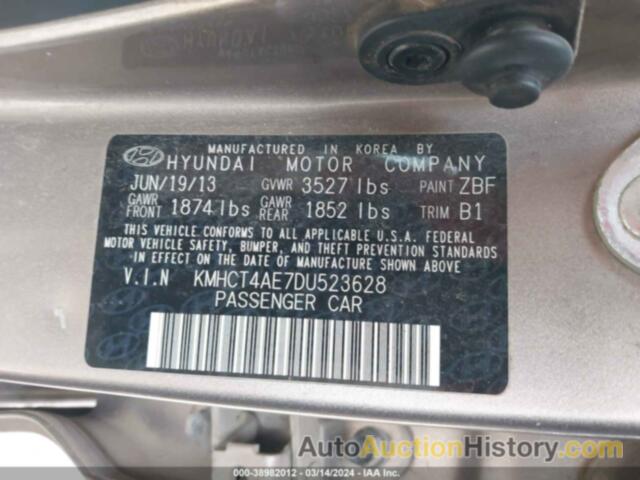 HYUNDAI ACCENT GLS, KMHCT4AE7DU523628