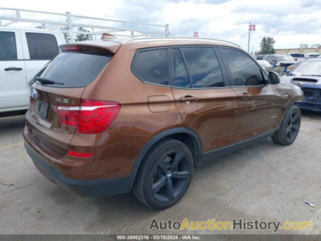 BMW X3 SDRIVE28I, 5UXWZ7C34H0X39655