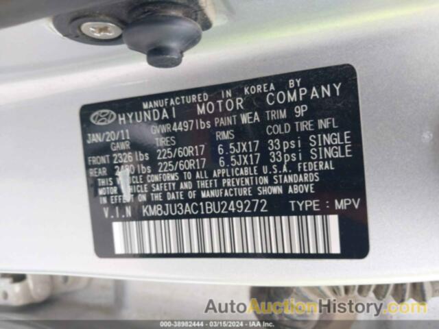 HYUNDAI TUCSON GLS, KM8JU3AC1BU249272