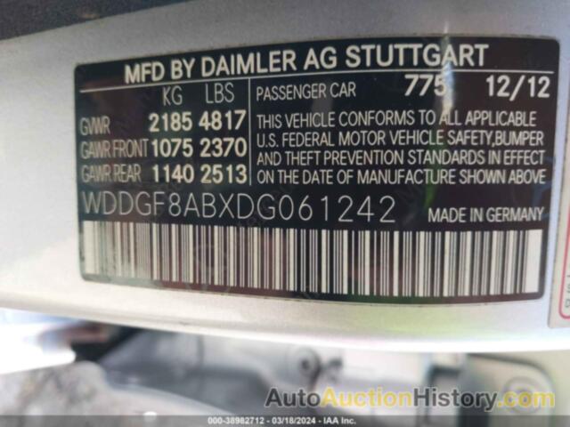 MERCEDES-BENZ C 300 LUXURY 4MATIC/SPORT 4MATIC, WDDGF8ABXDG061242