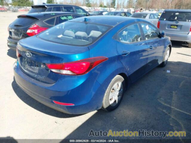 HYUNDAI ELANTRA SE, KMHDH4AE9GU600557