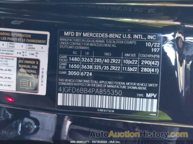 MERCEDES-BENZ AMG GLE 53 COUPE 4MATIC, 4JGFD6BB4PA855350