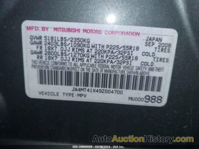 MITSUBISHI OUTLANDER XLS, JA4MT41X49Z004700