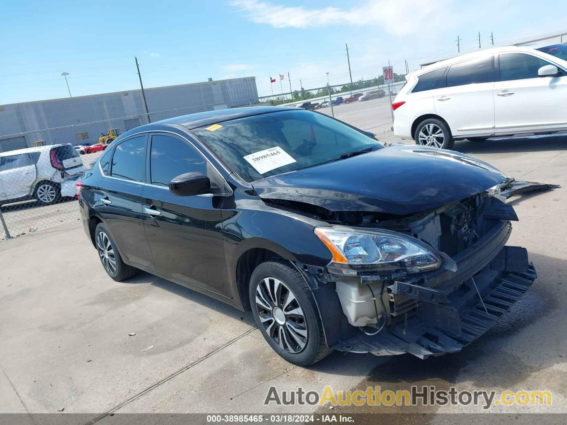 NISSAN SENTRA SV, 1N4AB7AP7DN909516