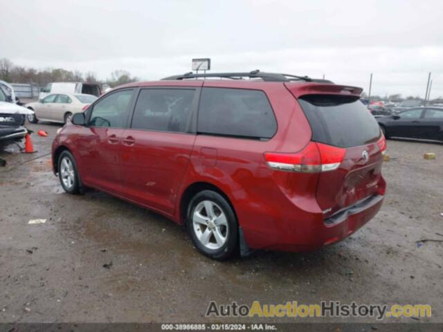 TOYOTA SIENNA LE V6 8 PASSENGER, 5TDKK3DC6CS255827