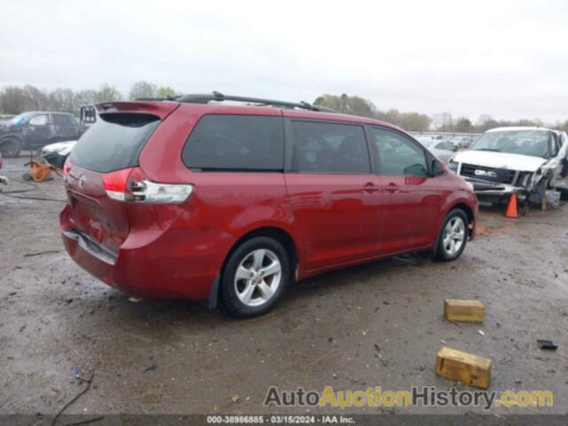 TOYOTA SIENNA LE V6 8 PASSENGER, 5TDKK3DC6CS255827