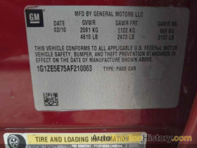 CHEVROLET MALIBU LTZ, 1G1ZE5E75AF210063