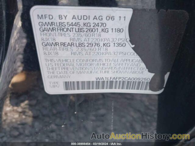 AUDI Q5 PREMIUM PLUS, WA1LFAFP2CA009250