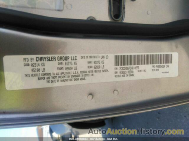 DODGE CHARGER SE, 2C3CDXBG7DH610276