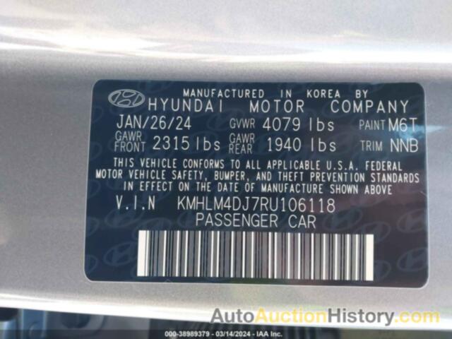 HYUNDAI ELANTRA HYBRID BLUE, KMHLM4DJ7RU106118