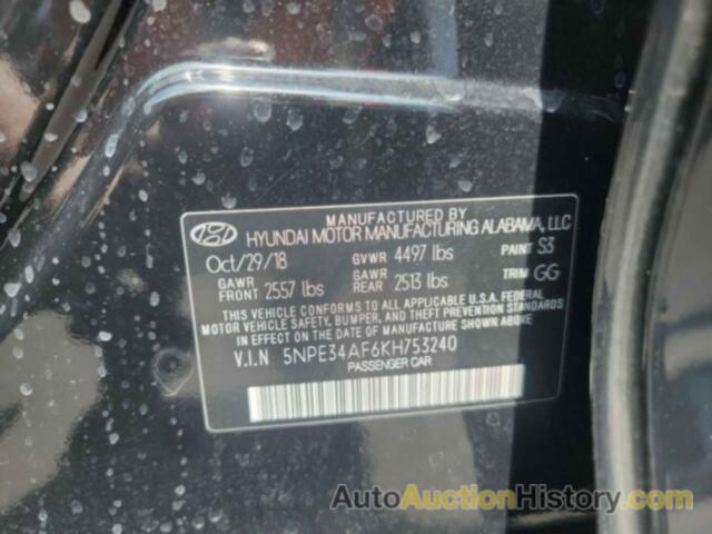 HYUNDAI SONATA LIMITED/SEL/SPORT, 5NPE34AF6KH753240