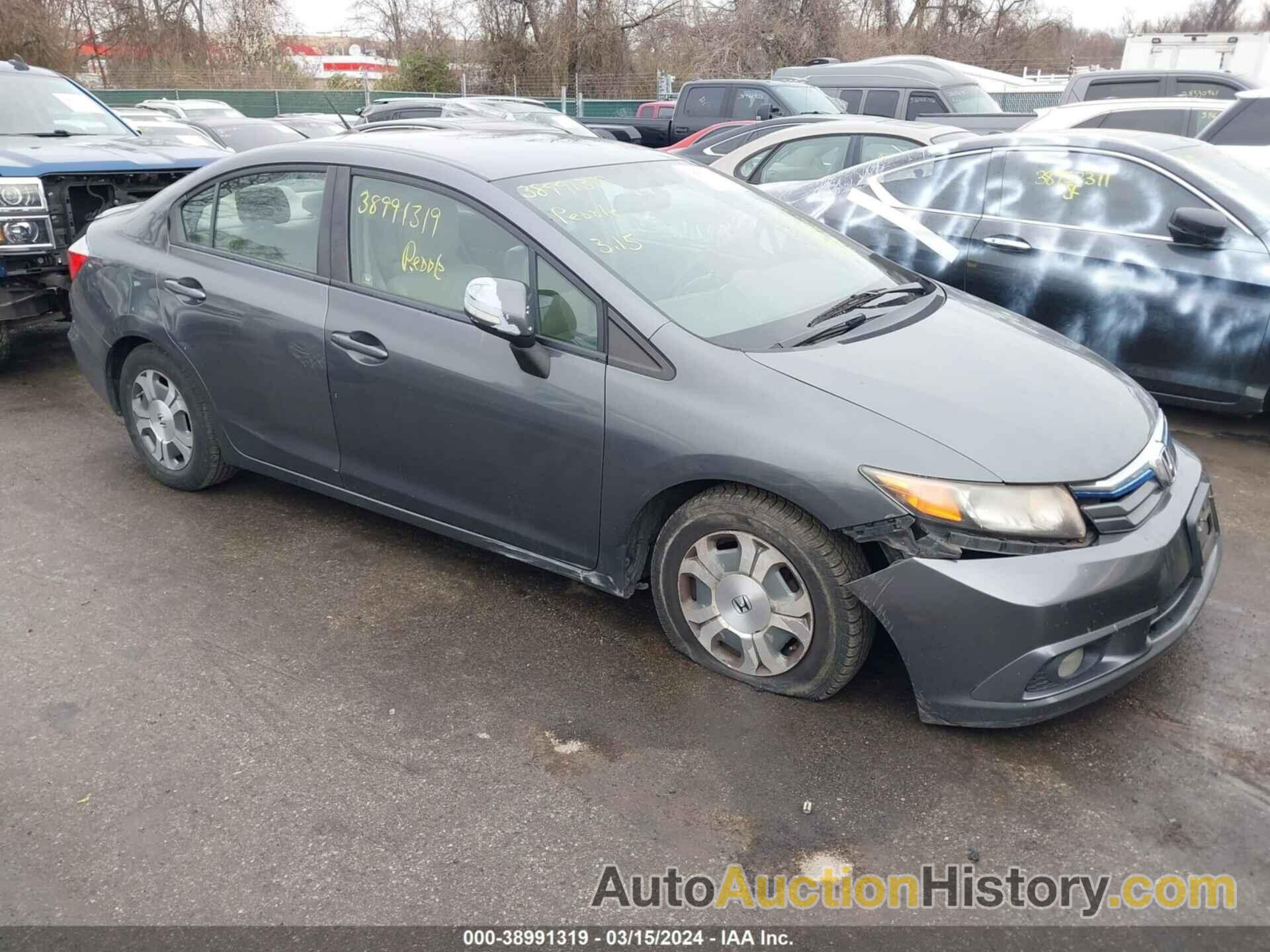 HONDA CIVIC HYBRID, JHMFB4F3XCS001113