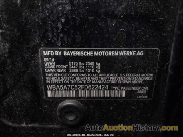 BMW 528I XDRIVE, WBA5A7C52FD622424