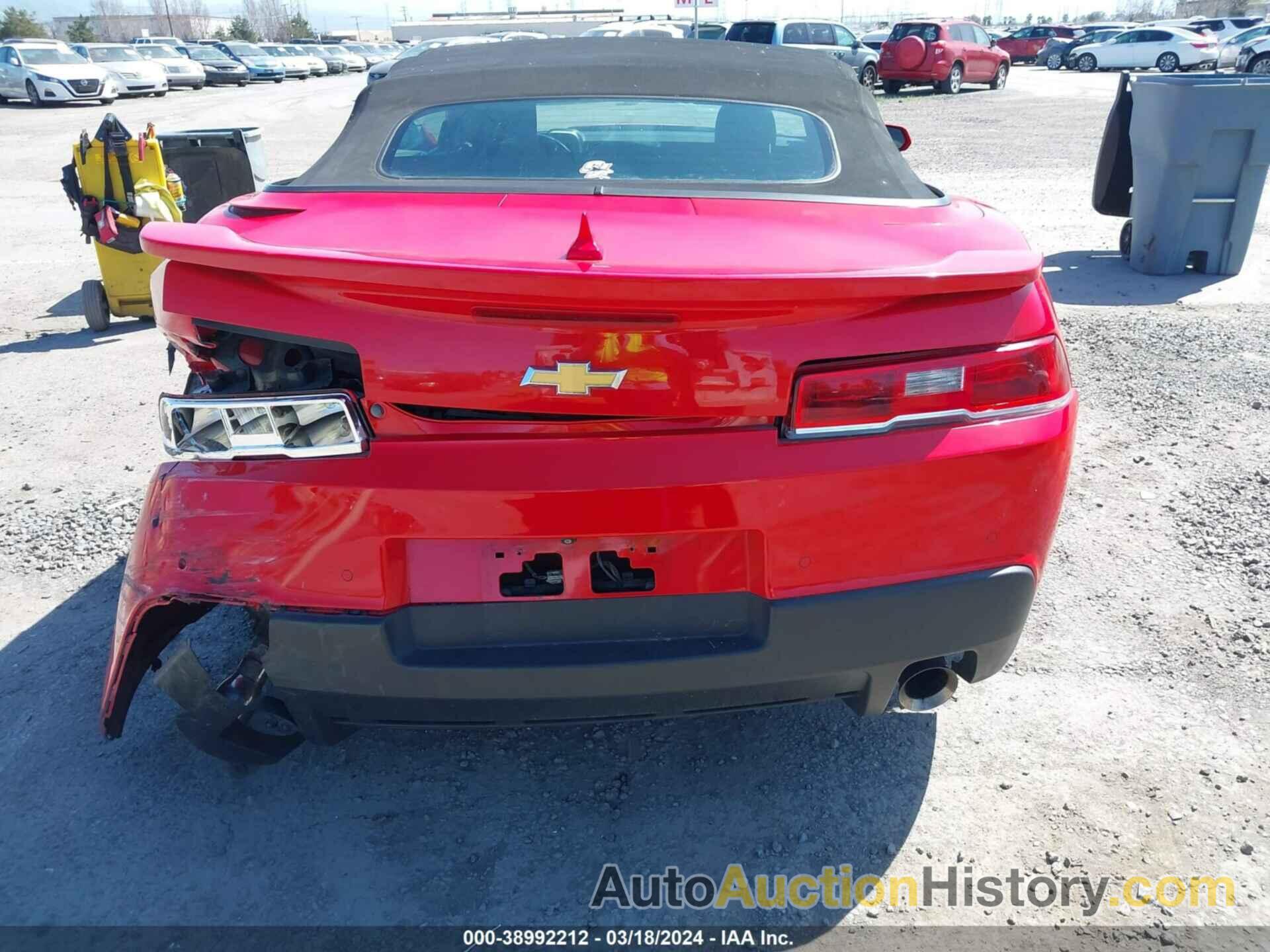 CHEVROLET CAMARO 1LT, 2G1FB3D30E9271317