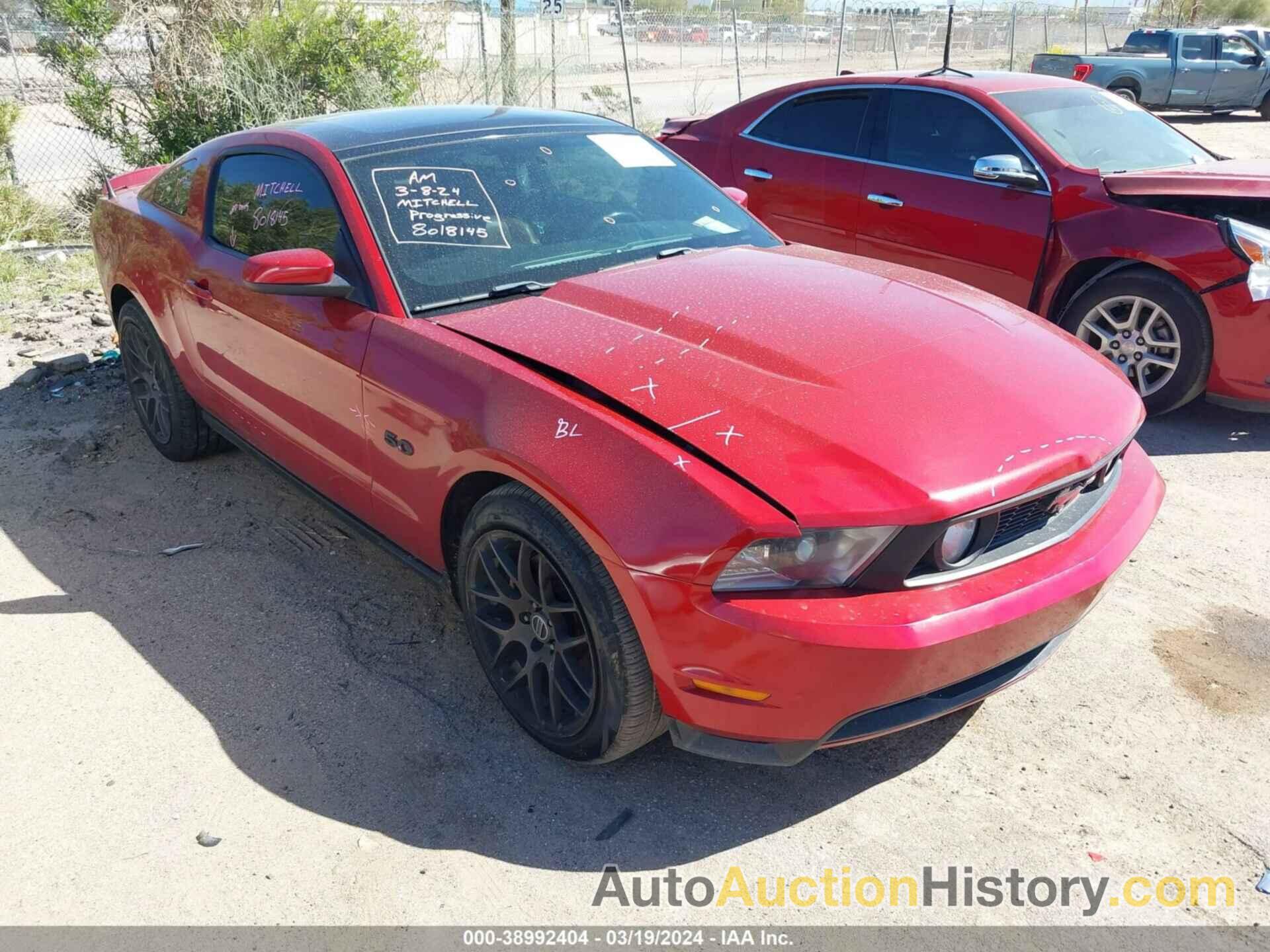 FORD MUSTANG GT, 1ZVBP8CF6B5142326