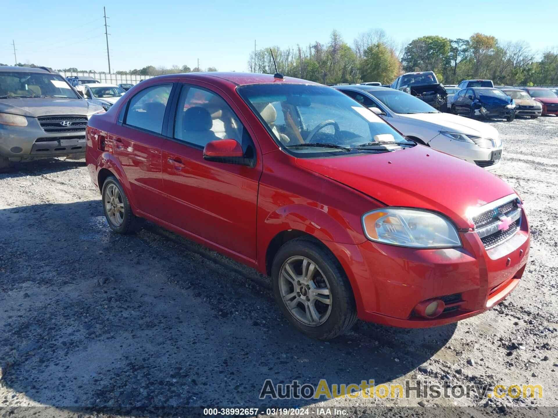 CHEVROLET AVEO LT, KL1TG5DEXAB107758