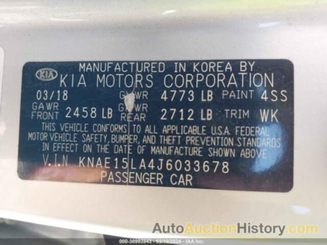 KIA STINGER, KNAE15LA4J6033678