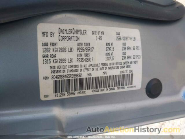 CHRYSLER PACIFICA TOURING, 2C4GM68465R399832