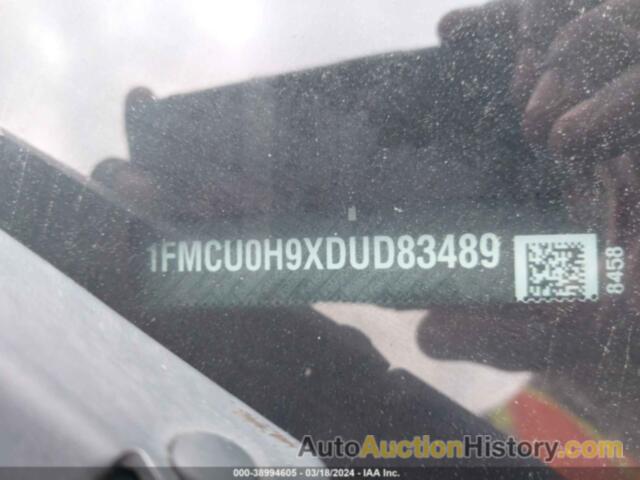 FORD ESCAPE SEL, 1FMCU0H9XDUD83489