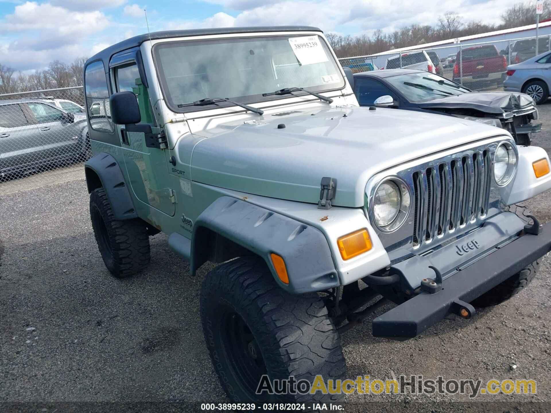 JEEP WRANGLER SPORT, 1J4FA49S76P713121