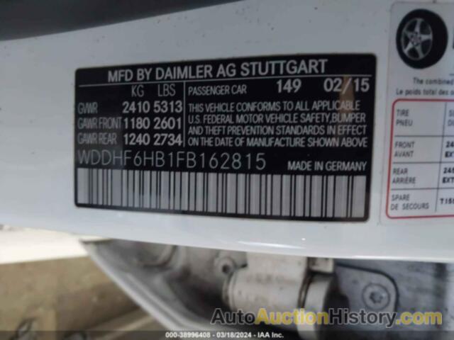 MERCEDES-BENZ E 400 4MATIC, WDDHF6HB1FB162815