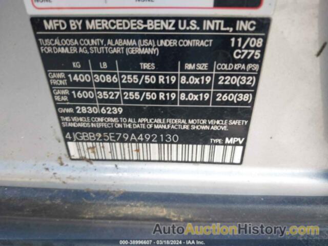 MERCEDES-BENZ ML 320 BLUETEC 4MATIC, 4JGBB25E79A492130