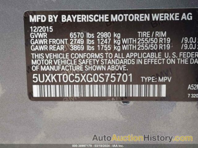BMW X5 EDRIVE XDRIVE40E, 5UXKT0C5XG0S75701