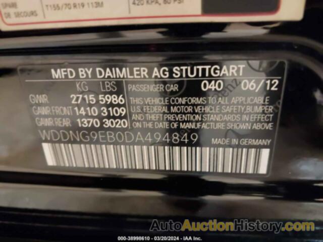 MERCEDES-BENZ S 550 4MATIC, WDDNG9EB0DA494849