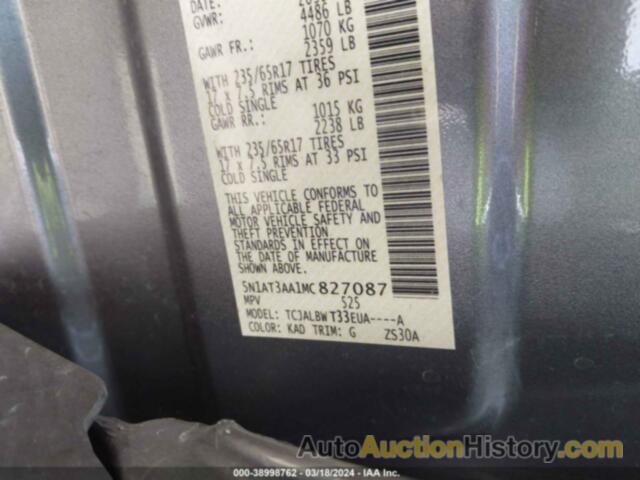 NISSAN ROGUE S FWD, 5N1AT3AA1MC827087