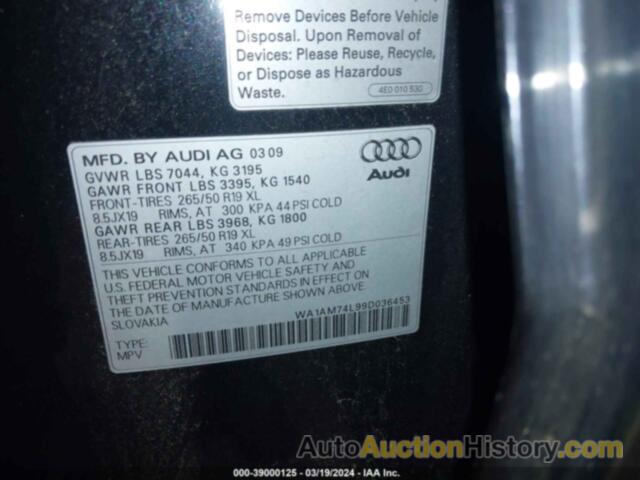 AUDI Q7 TDI, WA1AM74L99D036453