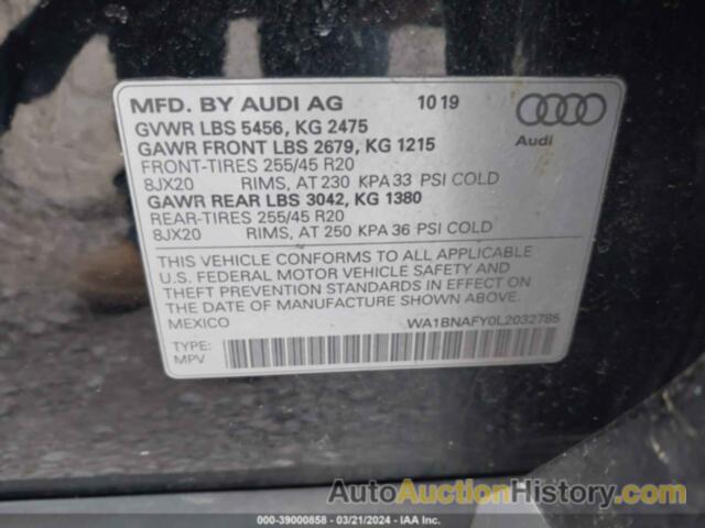 AUDI Q5 PREMIUM PLUS 45 TFSI QUATTRO S TRONIC, WA1BNAFY0L2032785