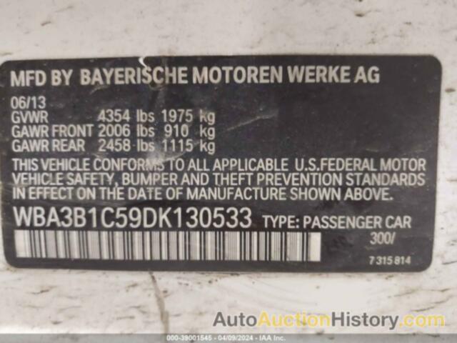 BMW 320 I, WBA3B1C59DK130533