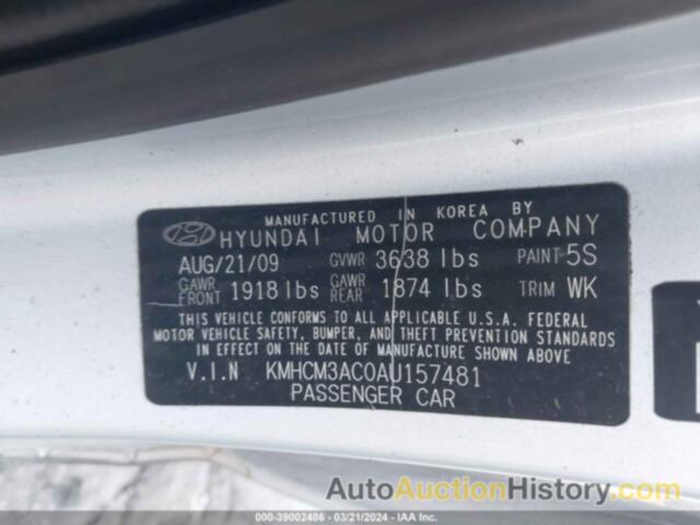 HYUNDAI ACCENT GS, KMHCM3AC0AU157481