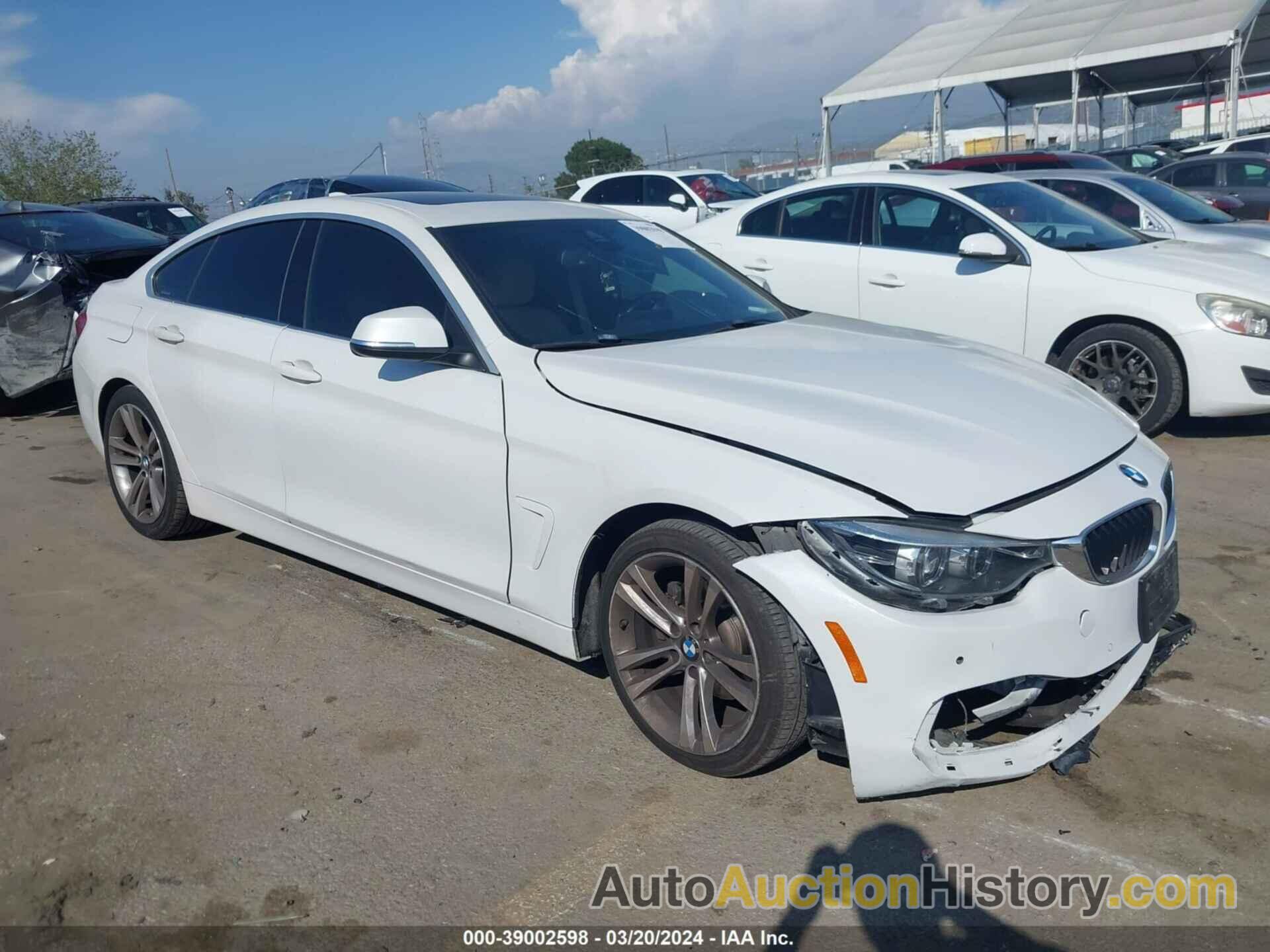 BMW 430I GRAN COUPE, WBA4J1C56JBG78219