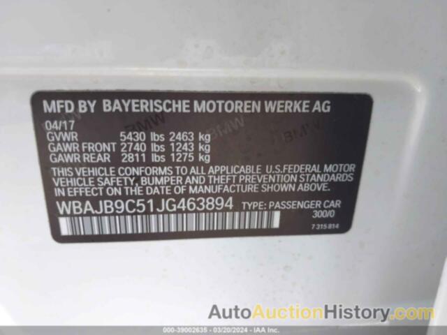 BMW M550I XDRIVE, WBAJB9C51JG463894