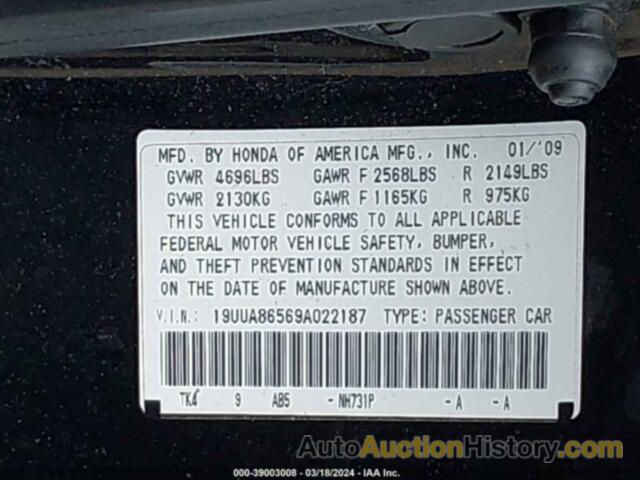 ACURA TL 3.5, 19UUA86569A022187