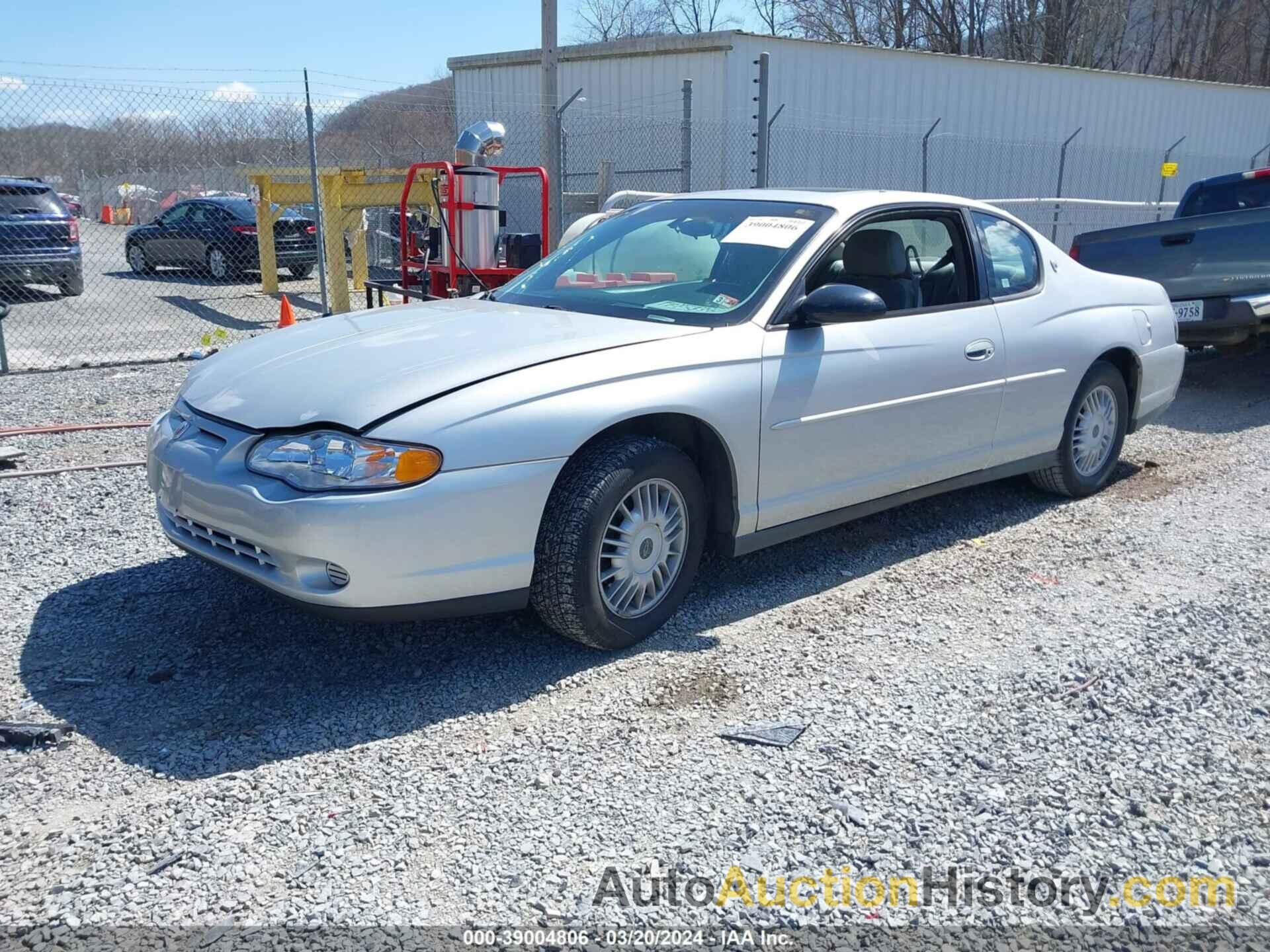 CHEVROLET MONTE CARLO LS, 2G1WW12E5Y9178018